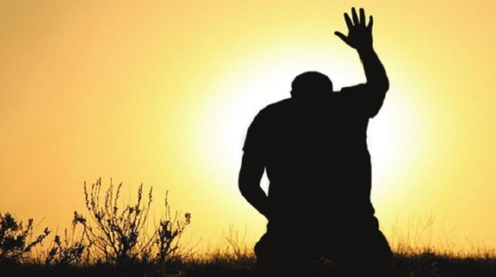 सपने में घुटने टेकना